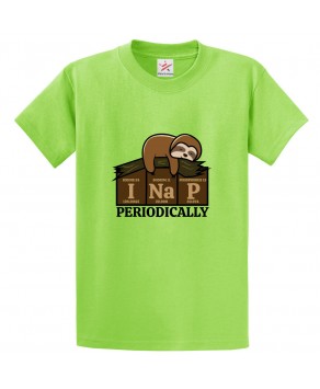 I Nap Periodically Lazy Sloth Classic Unisex Kids and Adults T-Shirt For Chemistry Lovers